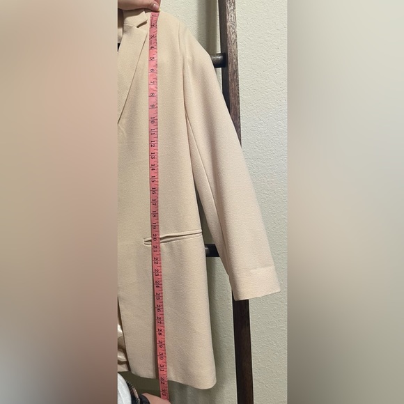 Beige Blazer, Mid-thigh length - Picture 5 of 6